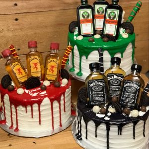 Alcohol Drip Cake by Sugar Love Bakery