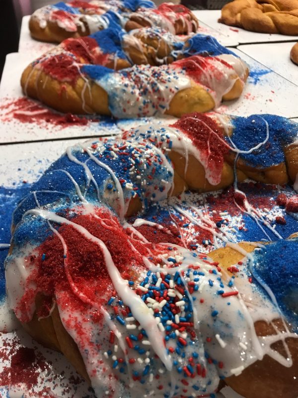 Red White and Blue King Cake by Sugar Love Bakery