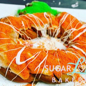 Pumpkin Shaped King Cake