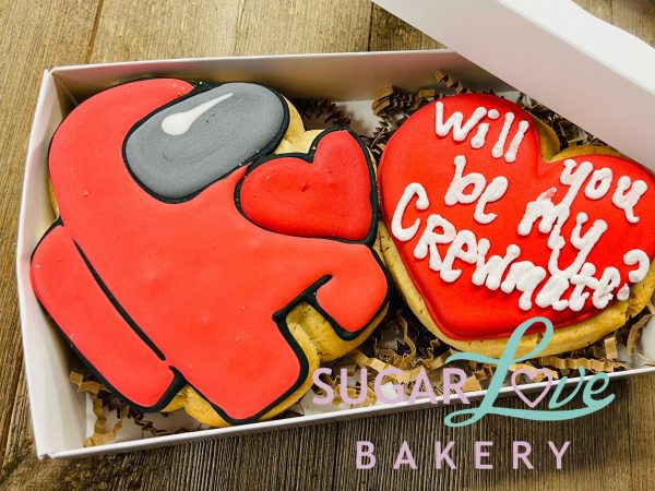 Will You Be My Crewmate Valentine's Cookie Set