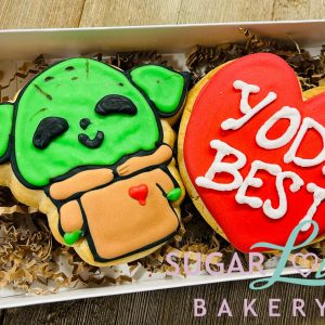 Yoda Best Valentine's Cookie Set