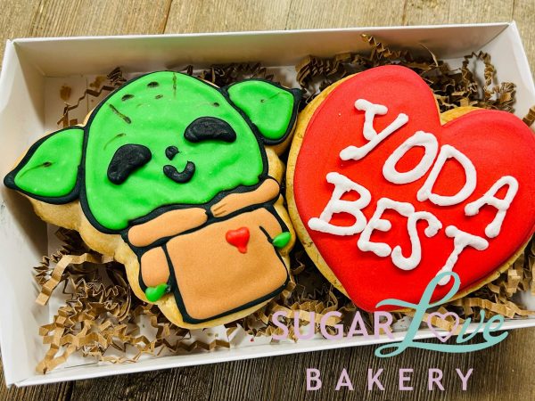 Yoda Best Valentine's Cookie Set