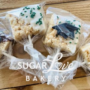 Graduation Rice Krispie Pops