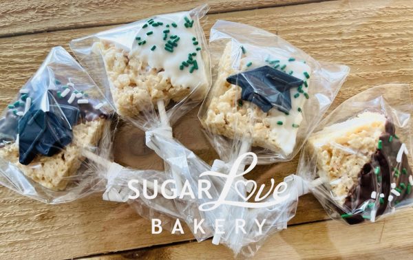 Graduation Rice Krispie Pops