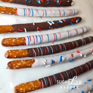 4th of July Pretzel Rods