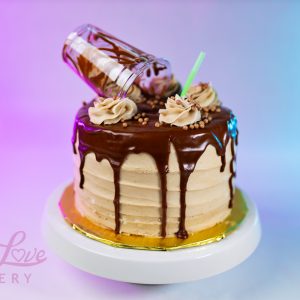 Caramel Frappe Cake