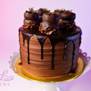 Chocolate Covered Strawberry Cake