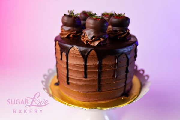 Chocolate Covered Strawberry Cake
