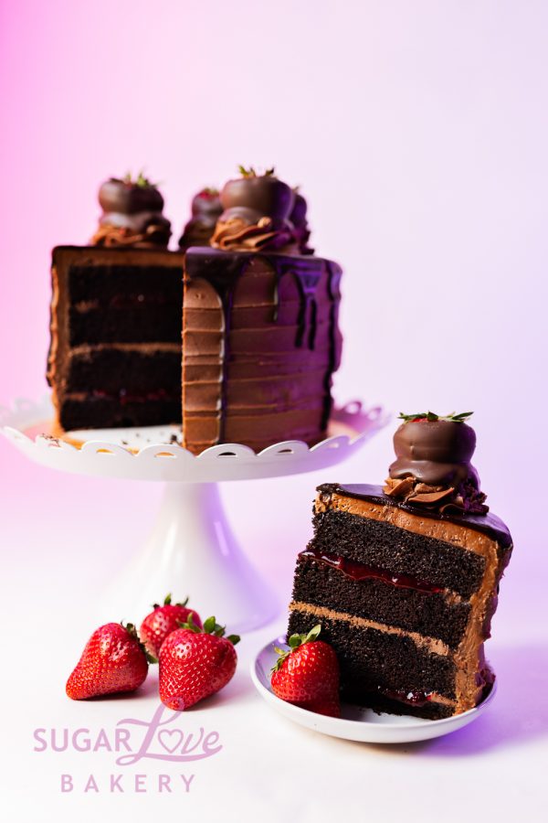 Chocolate Covered Strawberry Cake - Image 8