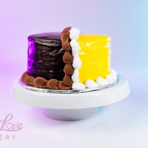 Half Lemon Half Chocolate Doberge Cake