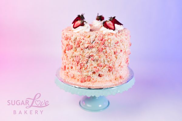 Strawberry Crunch Cake