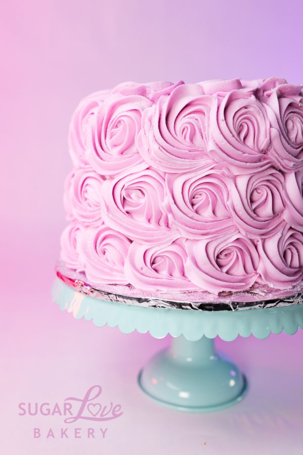 Swirly Rosettes Wedding Cake - Image 6