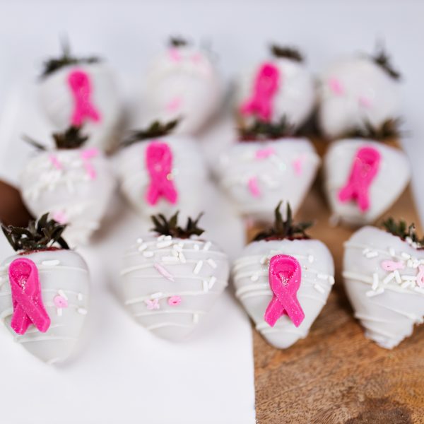 Ribbon Chocolate Covered Strawberries