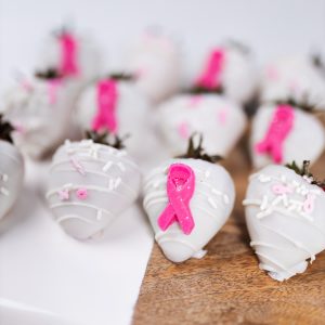 Ribbon Chocolate Covered Strawberries