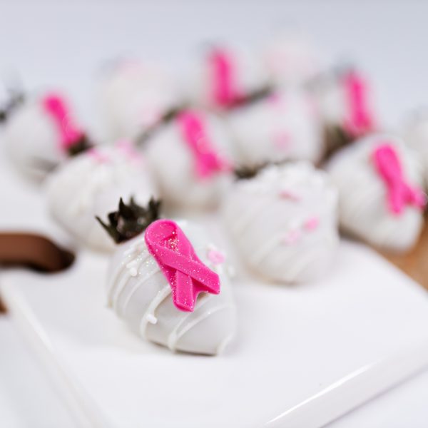 Ribbon Chocolate Covered Strawberries
