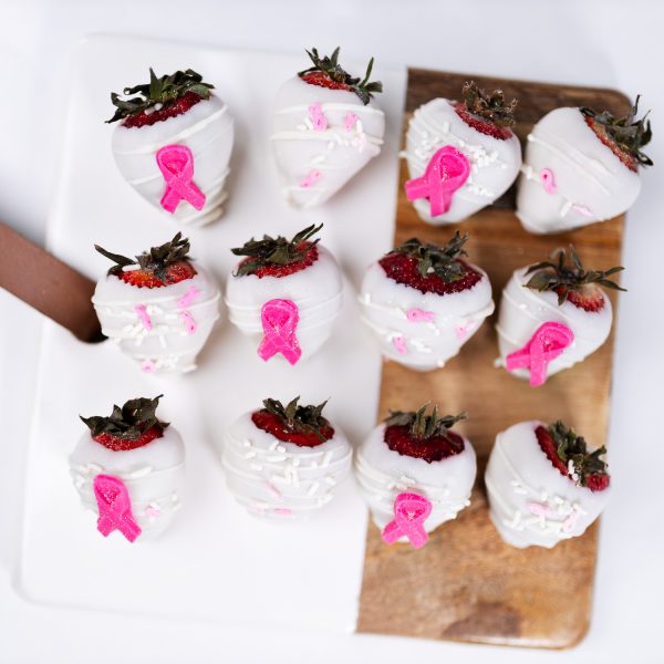 Ribbon Chocolate Covered Strawberries