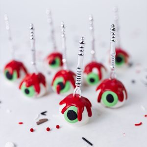 Zombie Eyes Cake Pops
