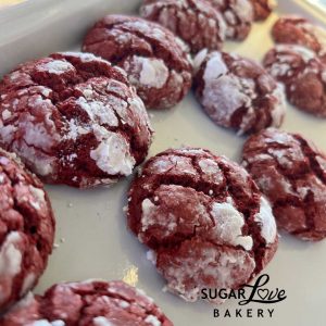 Red Velvet Crinkle Cookie