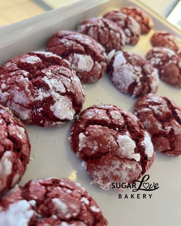 Red Velvet Crinkle Cookie