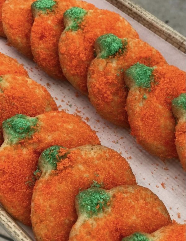 Pumpkin Sugared Cookies
