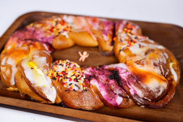 Traditional King Cake with Fall Colors