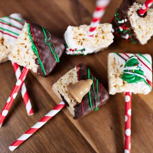 Christmas Rice Krispie Pops