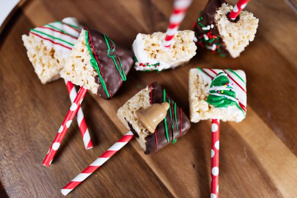 Christmas Rice Krispie Pops