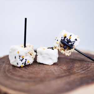 Saints Rice Krispie Pops
