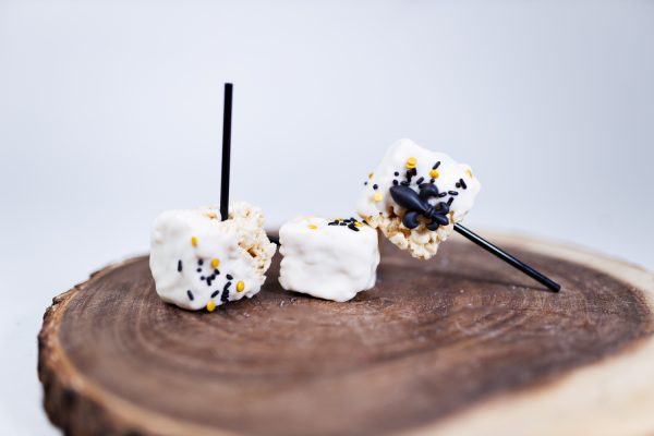 Saints Rice Krispie Pops