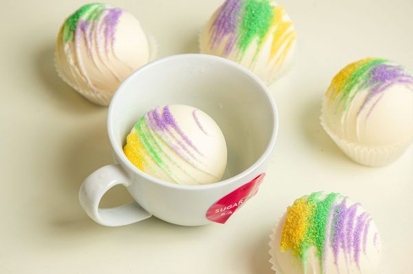 King Cake Hot Chocolate Bomb 4pack - Shipped