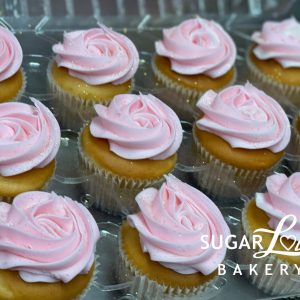 Standard Pink Swirl Cupcakes