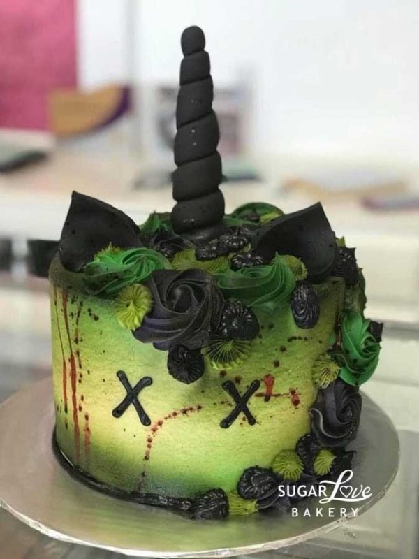 Zombie Unicorn Cake