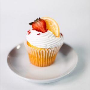 Lemony Strawberry Cupcake
