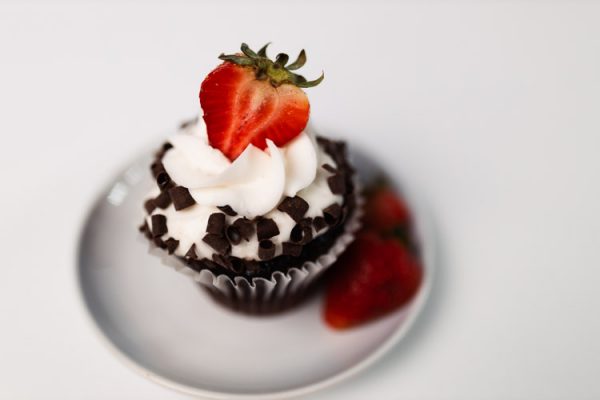 Strawberry Filled Chocolate Cupcake - Image 3