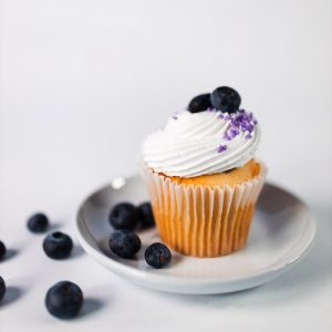 Blueberry Vanilla Cupcake