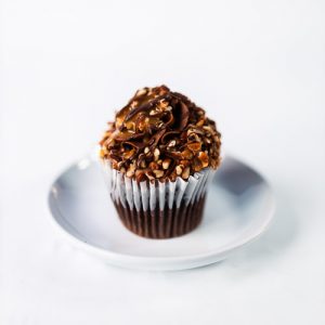 Caramel Turtle Cupcake