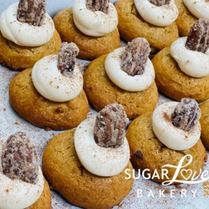 Brown Butter Pumpkin Turtle Cookie