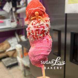 Valentine's Day King Cake On A Stick - Dozen - Shipped