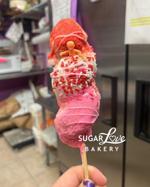 Valentine's Day King Cake On A Stick