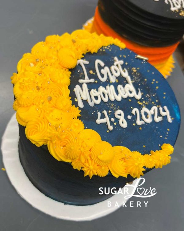"I Got Mooned" Solar Eclipse Cake