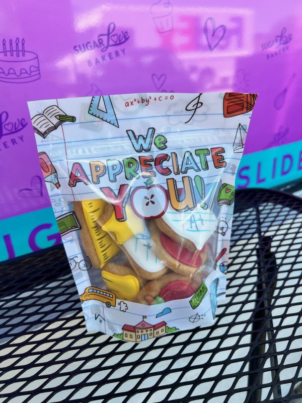 Teacher Appreciation Decorated Mini Cookies