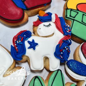 Freedom Unicorn Cookies