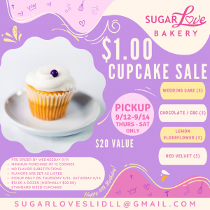 $1.00 CUPCAKE Sale