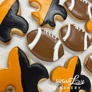 Saints Cookies - Fleur de Lis and Footballs