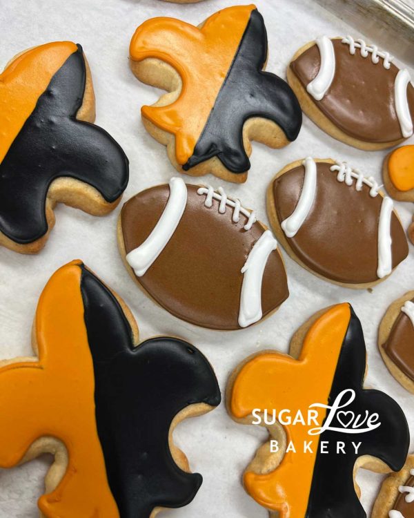 Saints Cookies - Fleur de Lis and Footballs