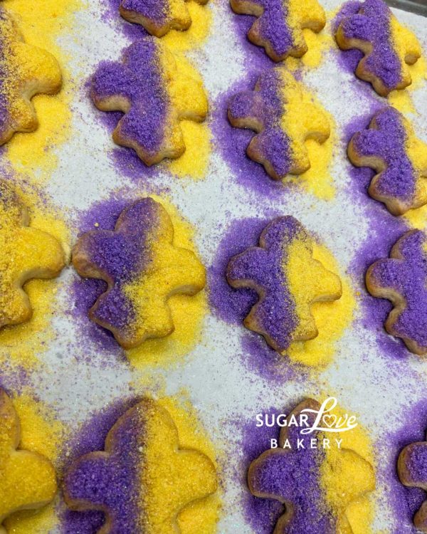 Sugared LSU Cookies