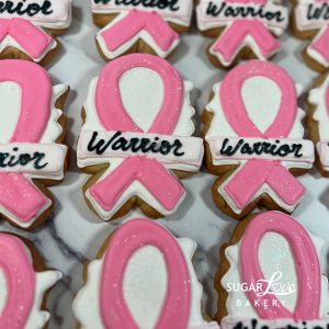 Breast Cancer Warrior Cookies
