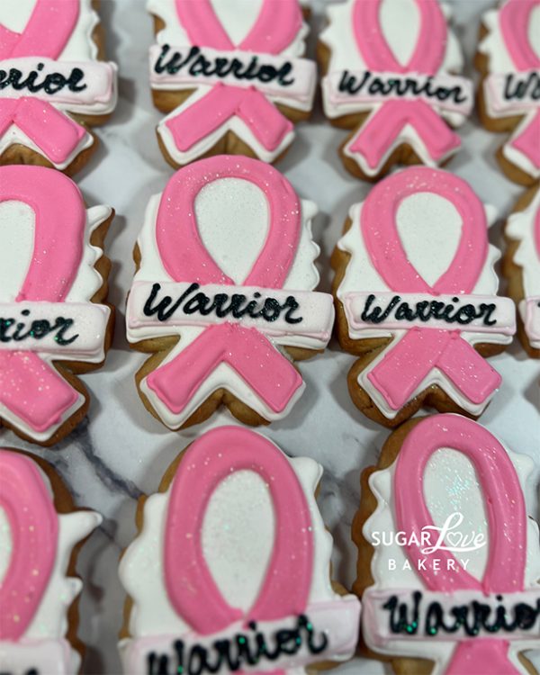 Breast Cancer Warrior Cookies